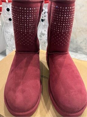UGG Swarovski Crystal Boots ✨ Burgundy | Size 11 | BNWT